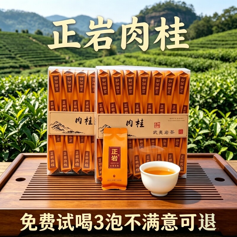 Wuyi Zhengyan Чай с корицей, Улун, обжаренный на углях, с сильным ароматом, Независимый пакетик, упакованный в коробку, Новый рационовый чай Dahongpao, 500 г
