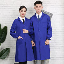Haozhicheng blue coat overalls for men and women labor insurance coveralls warehouse porter uniforms long sleeves wear-resistant dust-proof long