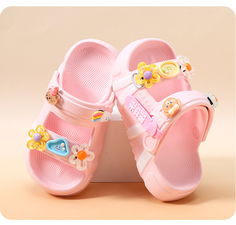 Mulinsen Girls' Sandals 2026 New Summer Children's Slippers for Older Kids, Suitable for Water, Non-Slip Girls' Sandals — 6