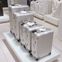 Металлический универсальный чемодан подходит для мужчин и женщин, увеличенная толщина, алюминиево-магниевый сплав, 20 дюймов