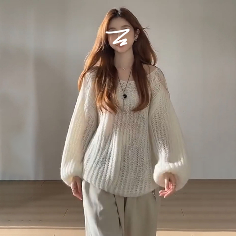 Lazy Style Relaxed Knit Pullover Loose Sweater Early Autumn 2026 New Model Popular Hot-Selling Women's Clothing This Year