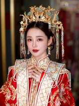 Accessoires de Canopy Head Accessoires Bridal Extravaganza 2023 New Hanfu Head Crown Chinese Queens Grand Wedding Wedding Show and Hair Accessories