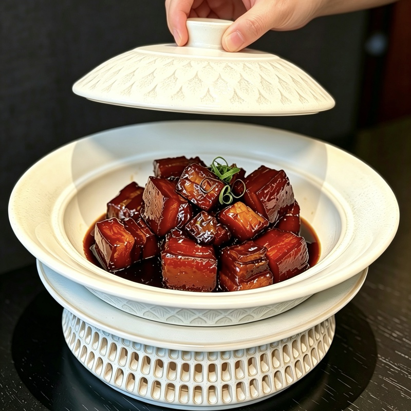 Chinese-Style Open-Fire Ceramic Tableware, Candle-Heated Insulated Soup Plate, Dry Pot Plate, Hotel-Specific, Mountain-Style, Southeast Asian Cuisine