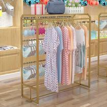 Golden underwear island shelf store model pajamas bra display rack home double-sided hanging rack for underwear