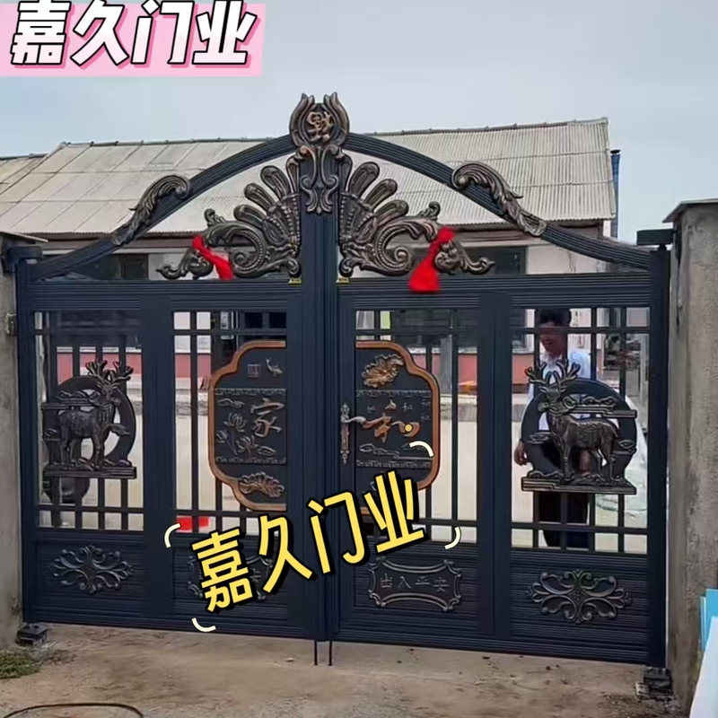 304 Stainless Steel Courtyard Gate, Villa Gate, Yard Gate, Rural Gate, European-Style Gate, Country-Style Fence, Double-Opening Courtyard Gate