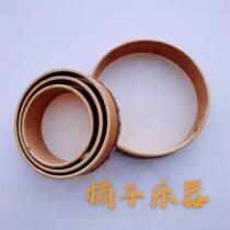 Customized Orff percussion instrument childrens tambourine hand drum beech wood tambourine early education dance hand drum knock