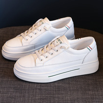 Genuine leather white shoes for women 2024 new spring all-match casual sports sneakers light flat comfortable womens shoes