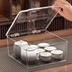 Tea set storage box with lid dustproof transparent tea table table top tea tea cup sorting storage Kung Fu teapot storage rack