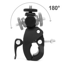 SLR digital camera clamp-type bracket DV bicycle head 180-degree crab clamp powerful clamp tripod additional camera position clamp