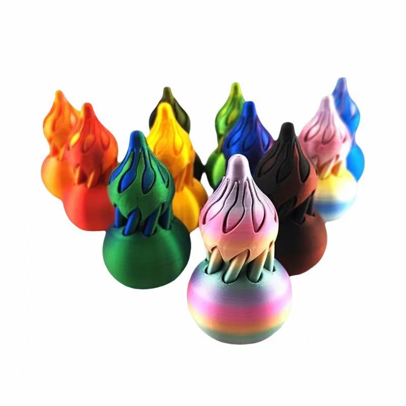 Creative 3D Printed Rotating Gourd, Popular Stress-Relief Spiral Cone Toy, 2-in-1 Fingertip Stress-Relief Gadget
