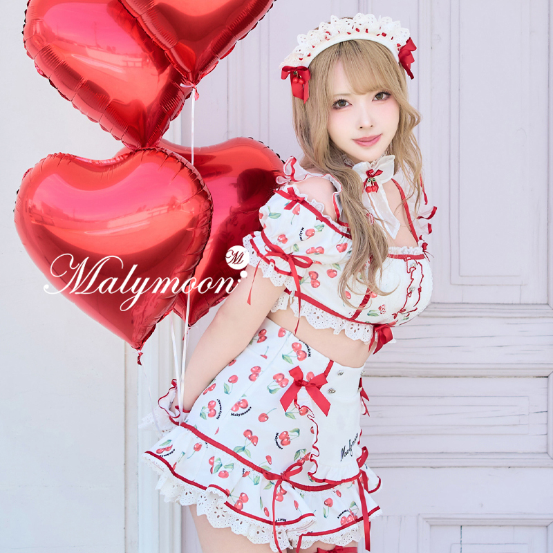 Malymoon Original Fresh Cream Cherry Maid 10226 Cute Japanese Subculture Cosplay Malymoon Original Fresh Cream Cherry Maid 10226 Cute Japanese Subculture Cosplay