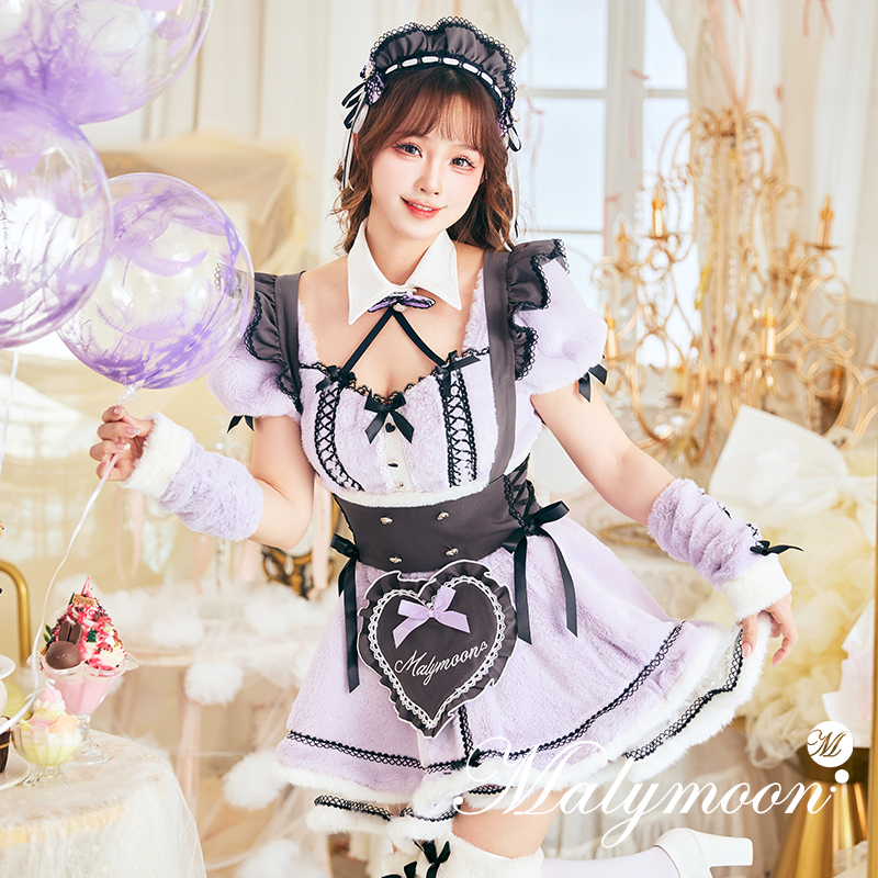 Malymoon【Developed in Late May】Original Cosplay Fluffy Candy Ribbon Maid 10203