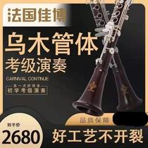 French JIABO clarinet instrument R16 B flat 17 key clarinet instrument beginner grade examination professional performance