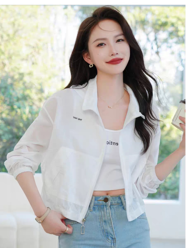 【Xiao Si Clearance Sale】C Workwear Style Stylish Letter Embroidery Sun Protection Jacket