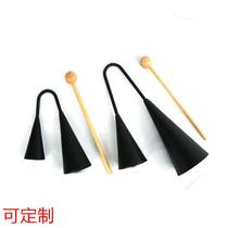 Double horn Orff percussion instrument childrens music teaching aids Aling Guoguo metal ring tube double tone iron tube bell