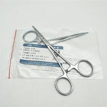 Shanghai Jinzhong stainless steel hemostatic straight head forceps toothed mosquito type full tooth forceps blood vessel elbow forceps pet hair removal fishing