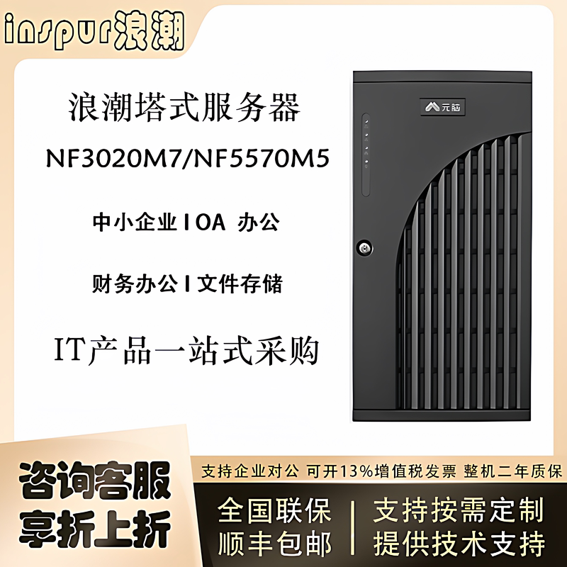 Waveform Yuannao Tower Server Host Np3020M7 Np5570M5 Financial Office Erp File Storage