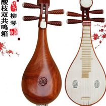 L seven-year-old shop specializes in playing red rosewood Liuqin double resonance box Liuqin musical instrument manufacturer direct sales professional