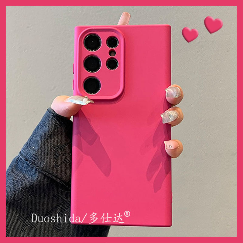 Doshida Suitable for Samsung Galaxy S24 Ultra Phone Case, Premium Rubber-Like Texture, Precise Cutouts, Full Coverage Liquid Silicone, Dragon Fruit Color, Creative S23 Ultra, Shockproof for Men and Women, S26 Ultra, S25