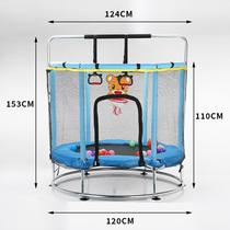 源头家用儿童蹦蹦床家用室内小型小孩健身带护网玩具普通款蹦蹦床