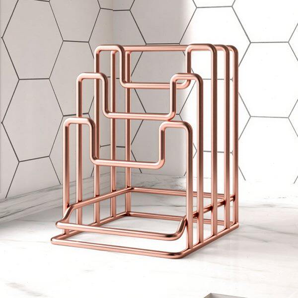 Multifunctional storage rack cutting board rack Countertop rack chopping board pot lid storage rack cutting board placement rack kitchen