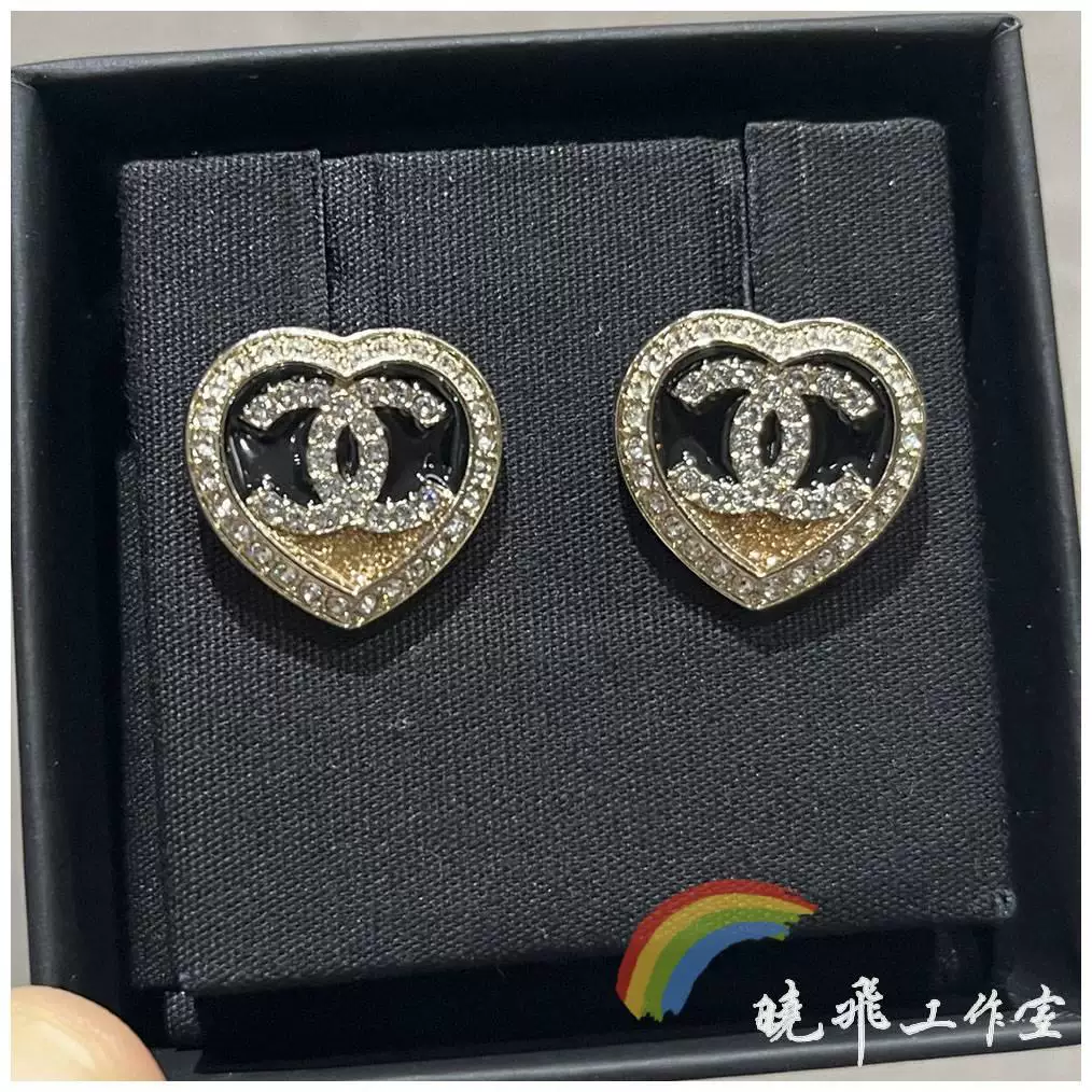 [ ] Подлинные серьги Chanel 23b Новые золотые Love Taoxin Diamond Lomit серьги