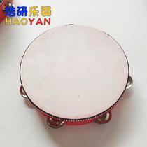 Imitation goat leather bell drum 4-10 inch Orff percussion instrument Childrens musical instrument kindergarten performance instrument red bell drum