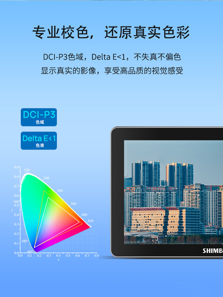 Shimbol Memory Master M7 Touch Screen Monitor 7inch Camera Dslr HDMI High Definition 4K P3 Color Gamut Director External Camera Display High Brightness Photography Monitoring