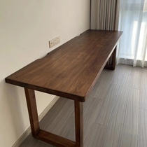 Solid wood double desktop computer table for two people side by side e-sports table large desk light luxury couple work table home bedroom