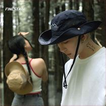 finestate ventilation mesh breathable perspiration anti-UV hiking hat sun protection hat fisherman