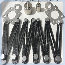 Multifunctional aluminum alloy 40% off 60% off 12% off special-shaped ruler carpenter bricklayer universal universal tile positioning hole opener