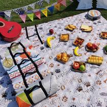 Customized spot extra thick and large size picnic mat thickened moisture-proof mat tent mat outdoor camping outing cow mat