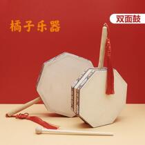Customized sheepskin octagonal drum double-sided drummer drum Reba drum percussion instrument kindergarten dance grade examination bell drummer beat