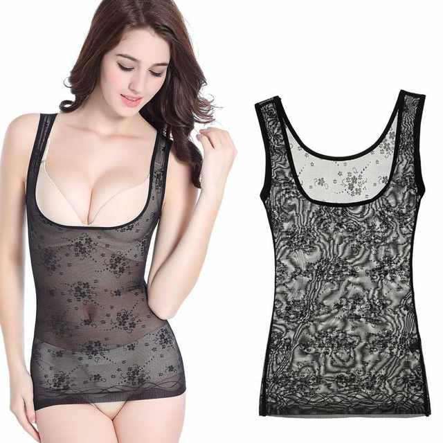 Shapewear tops tummy control vest ແອວຂອງແມ່ຍິງແລະຮ່າງກາຍຮູບຮ່າງ seamless underwear ທ້ອງ corset ເຄັ່ງຄັດ ultra-thin