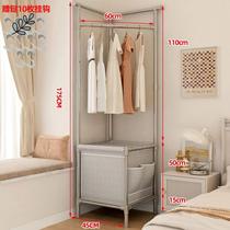 Bedroom corner coat rack floor-standing home corner simple clothes rack indoor corner multi-functional corner clothes rack