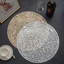 Nordic Style Round Hollow Pvc Placemat Western Placemat Coas