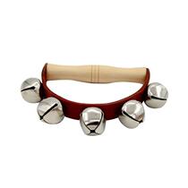 Hand bells horseshoe bells 5 bells 7 bells hand bells leather bells folk accompaniment rhythm early education ethnic percussion instrument accessories