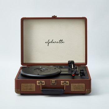 Alpharetta/Alpharetta Vinyl Record Player Turntable Portable All-In-One Retro High-End Bluetooth Speaker
