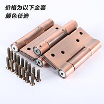 Two-way open buffer hinge Cowboy door hinge automatic closing free door damping return stainless v steel waist door fit