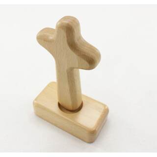 Wooden cross ornaments solid wood 12cm higher education gifts craft gift ornaments table ornaments hand-held birthday probe