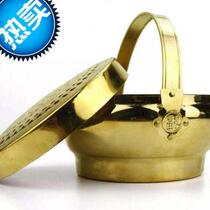 Copper fire basin heating household old-fashioned wedding supplies wedding copper fire gun prosperous basin i large copper fire foot stove hand warmer