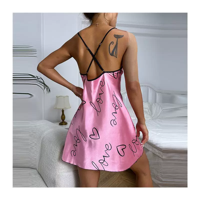 Ночная сорочка с вырезом, спереди перекрестной спинкой, платье ' sleepwear