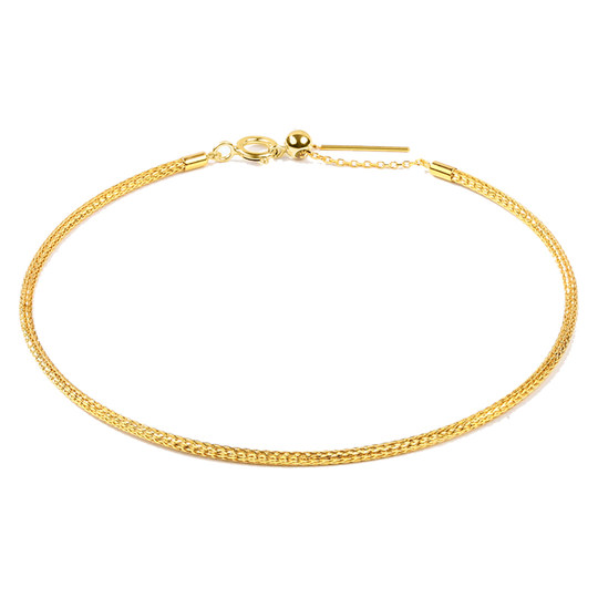 18K Gold Clavicle Chain Necklace with Chain, Bracelet, Crystal, Jade, Gemstone Pendant DIY Matching