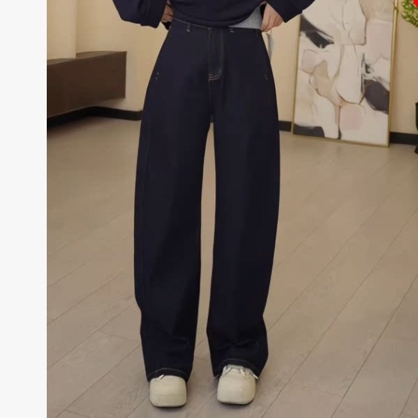 Pants Length 105, Waist Size Starting from 66, 【Mengmeng Gaoding Chunyinjia】 Wide-Leg Floor-Length Pants Bb50450 Pants Length 105, Waist Size Starting from 66, 【Mengmeng Gaoding Chunyinjia】 Wide-Leg Floor-Length Pants Bb50450