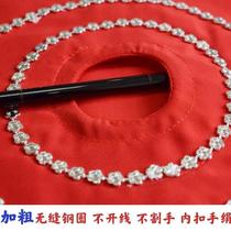 Special stand-up turn thickened linen dance handkerchief for grade examination. Flower two-person turn handkerchief dance handkerchief square dance octagonal%