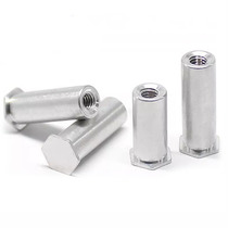 Aluminum alloy blind hole rivet nut column BSOAM2M2 5M3M3 5M4 aluminum hexagonal sheet metal chassis rivet nut