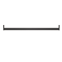 Wardrobe thickened clothes rail clothes cabinet anti-slip cross bar flange seat accessories aluminum alloy clothes drying rod clothes pass