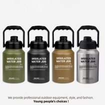 WELLHIKE outdoor camping insulation bucket kettle 2 3 8L large capacity stainless steel kettle tactical ice bucket kettle set