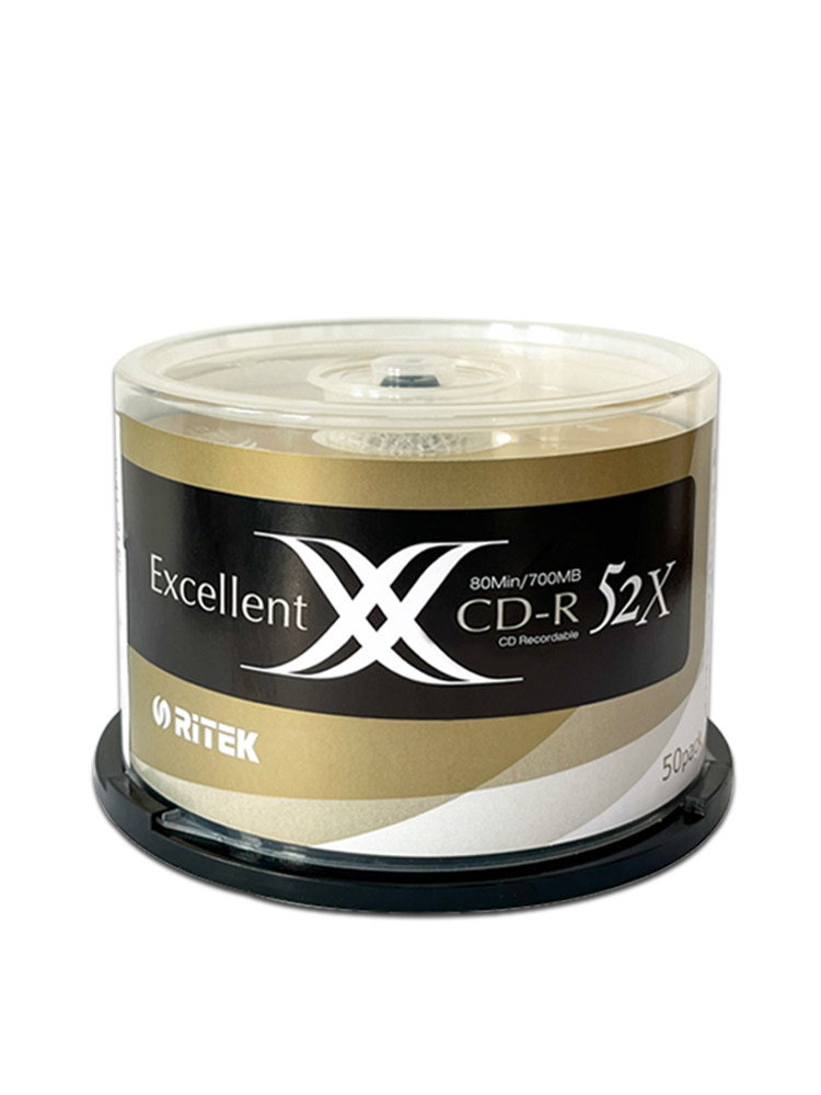 Ritek Blank Cd Burning Disc E-Era Cd-R Disc 52 Speed 700m Car Music Mp3 File Data Storage Cvd Disc