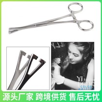 Liqi Tattoo Piercing Accessories Stainless Steel Perforation Round Neck Pliers Hemostatic Pliers Needle Pipe Pliers Perforation Needle Cross-border